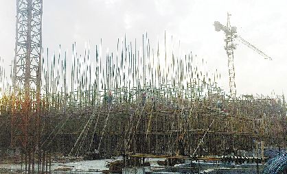 港龍新材料項目施工現場。