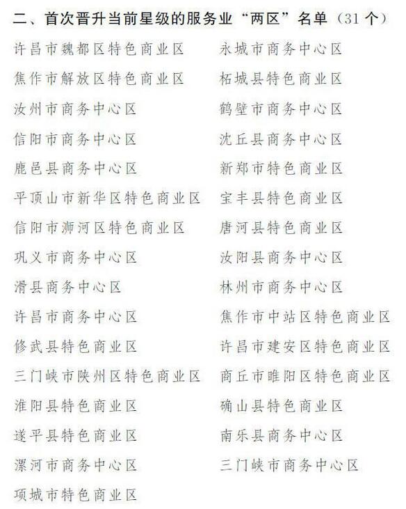 河南省政府通報2017年度產業集聚區和服務業“兩區”考核評價情況