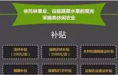 國家對(duì)于休閑農(nóng)業(yè)補(bǔ)貼及審批部門一覽