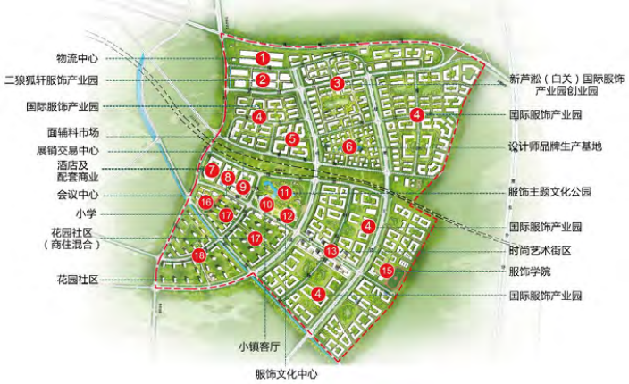 白關(guān)服飾小鎮(zhèn)規(guī)劃總圖 白關(guān)服飾小鎮(zhèn)規(guī)劃總圖