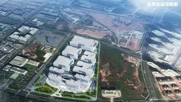 儒樂湖數字經濟產業園鳥瞰效果圖 儒樂湖數字經濟產業園鳥瞰效果圖