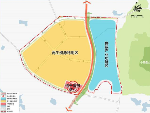 南京六合循環經濟產業園規劃布局結構圖 南京六合循環經濟產業園規劃布局結構圖
