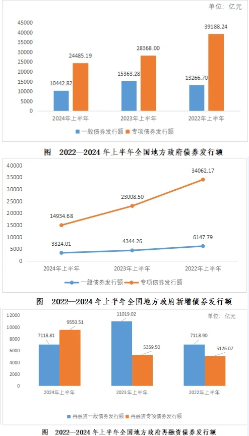 2024年1-6月份地方政府債券發行情況 2024年1-6月份地方政府債券發行情況
