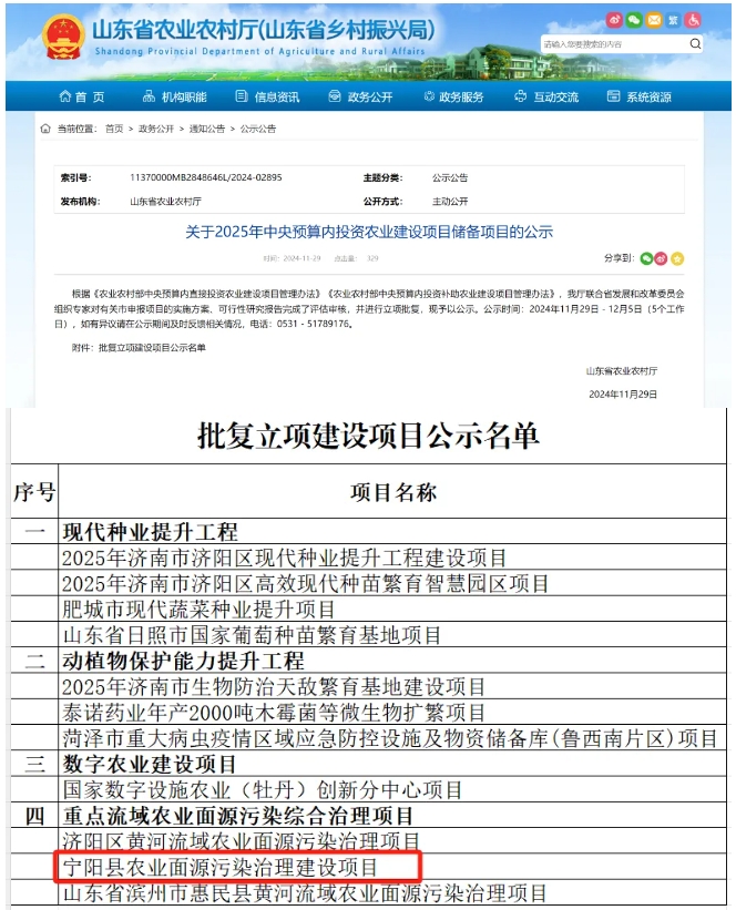 寧陽這個項目將獲中央預算內(nèi)投資5000萬元 寧陽這個項目將獲中央預算內(nèi)投資5000萬元